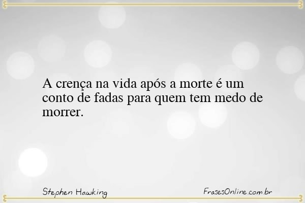Frase de Stephen Hawking