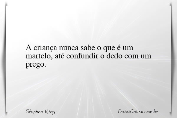 Frase de Stephen King
