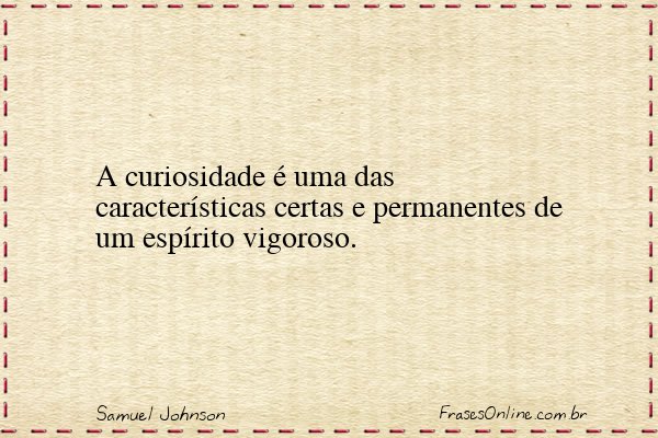 Frase de Samuel Johnson