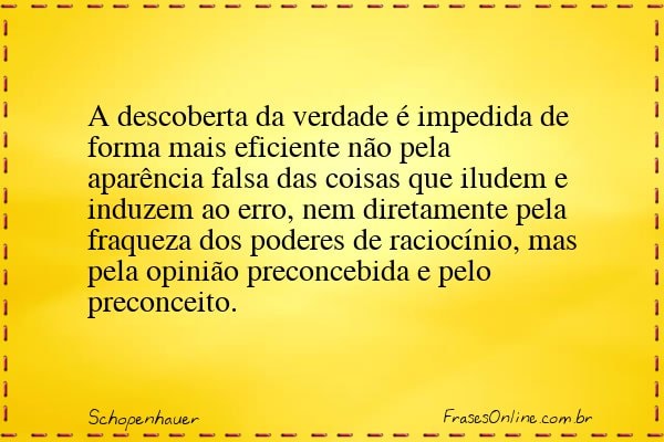 Frase de Schopenhauer