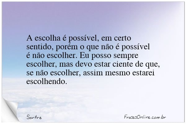 Frase de Sartre