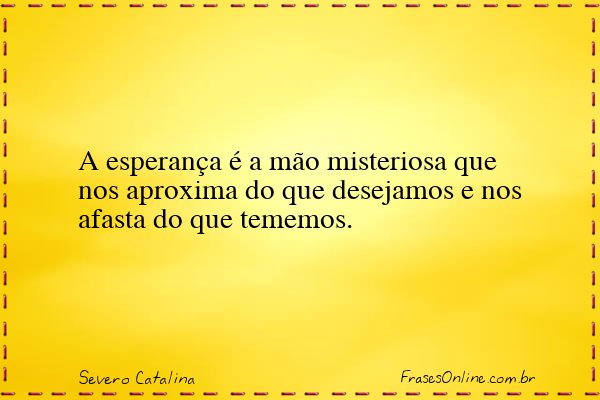 Frase de Severo Catalina