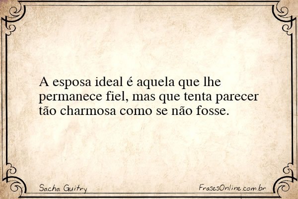 Frase de Sacha Guitry