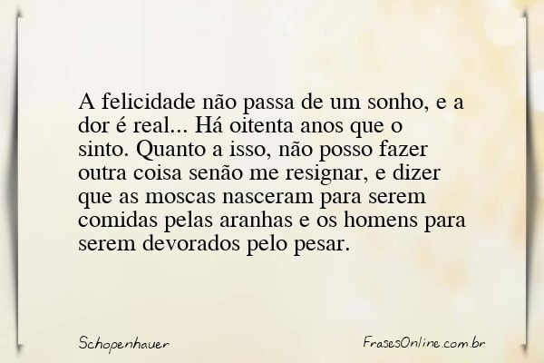 Frase de Schopenhauer