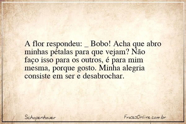Frase de Schopenhauer