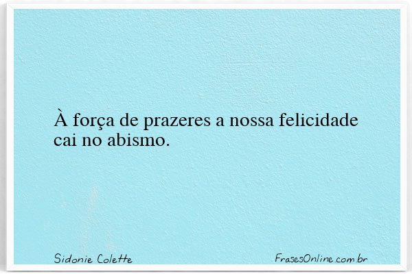 Frase de Sidonie Colette