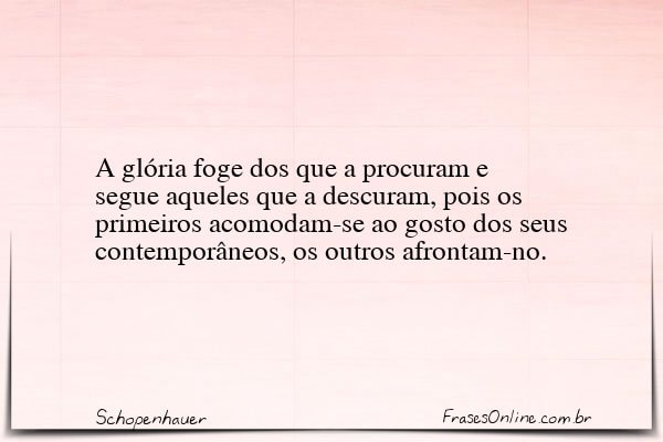 Frase de Schopenhauer