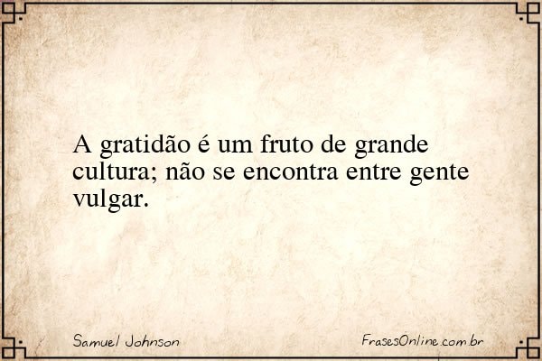 Frase de Samuel Johnson