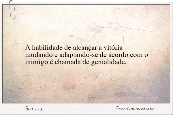 Frase de Sun Tzu