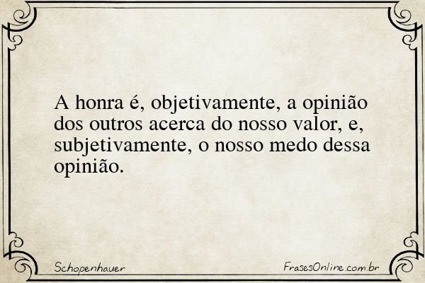 Frase de Schopenhauer