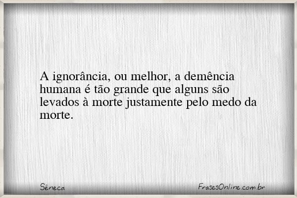 Frase de Sêneca