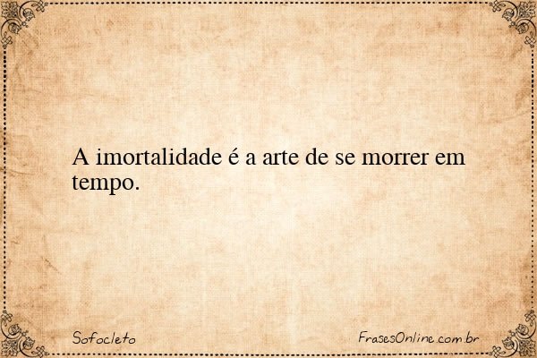 Frase de Sofocleto