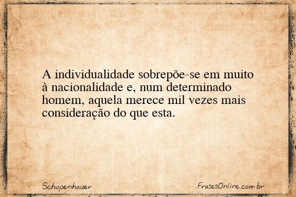 Frase de Schopenhauer