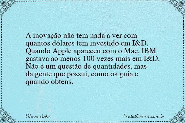 Frase de Steve Jobs