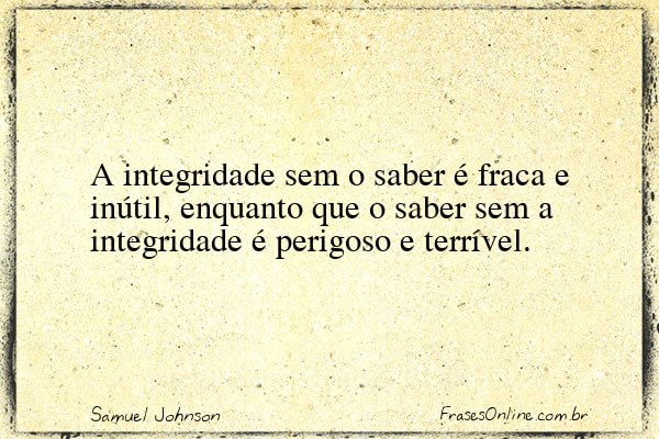 Frase de Samuel Johnson