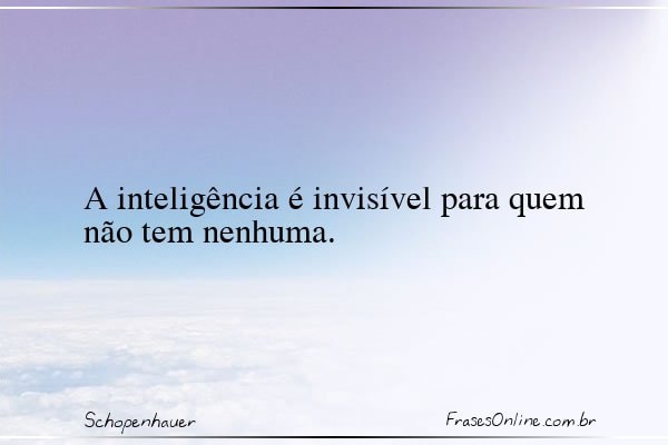 Frase de Schopenhauer