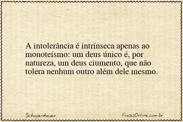 Frase de Schopenhauer
