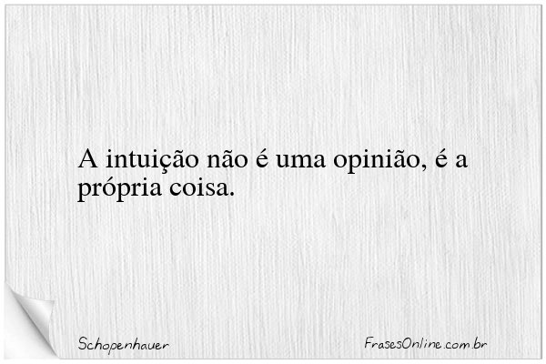 Frase de Schopenhauer
