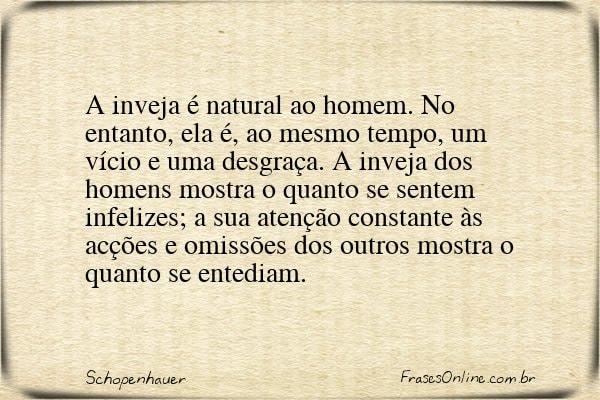 Frase de Schopenhauer