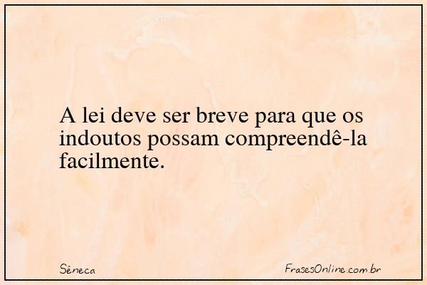 Frase de Sêneca