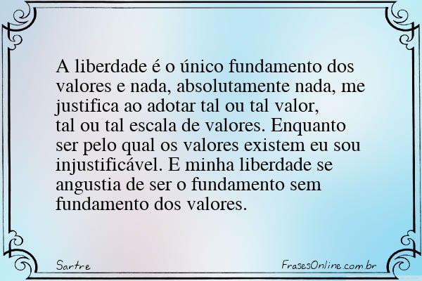 Frase de Sartre
