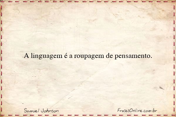 Frase de Samuel Johnson