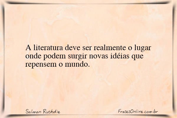 Frase de Salman Rushdie