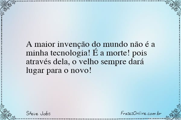 Frase de Steve Jobs