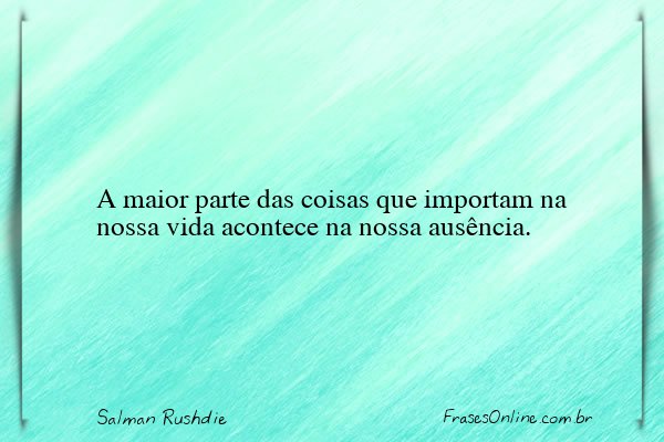 Frase de Salman Rushdie