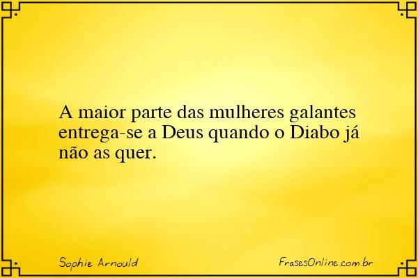 Frase de Sophie Arnould