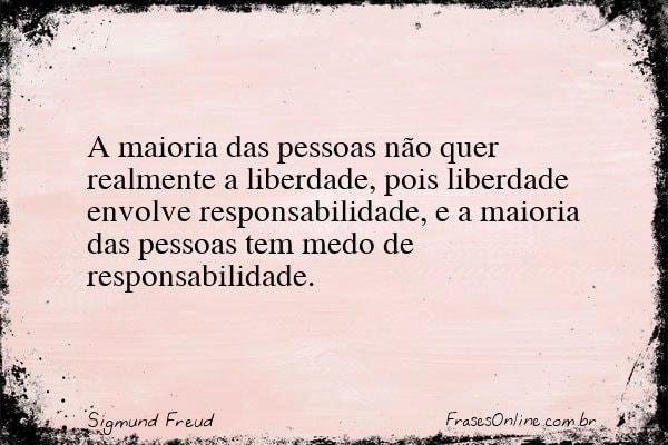 Frase de Sigmund Freud