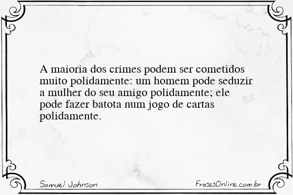 Frase de Samuel Johnson