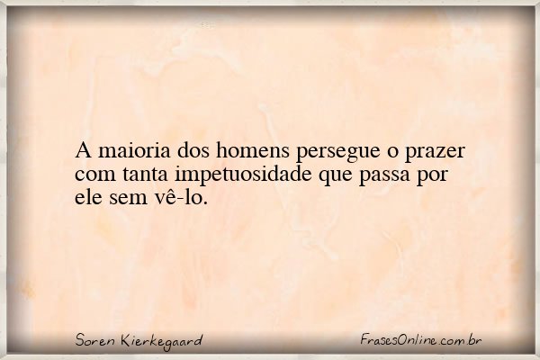 Frase de Soren Kierkegaard