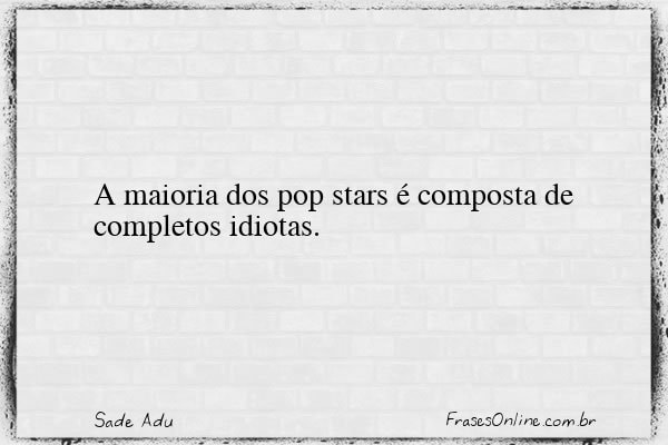 Frase de Sade Adu