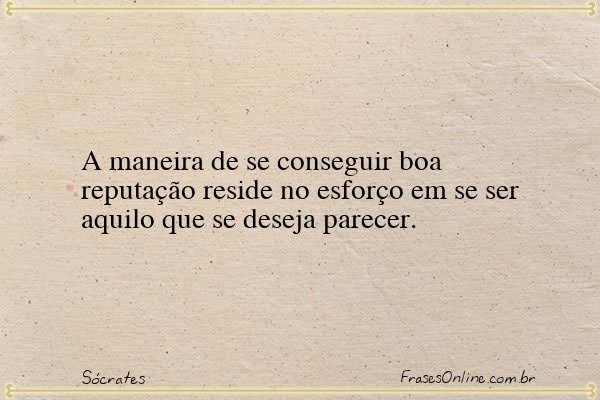 Frase de Sócrates