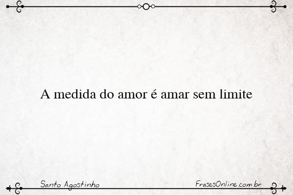 Frase de Santo Agostinho