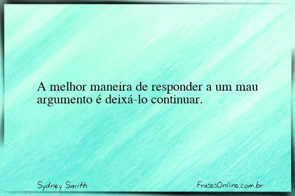 Frase de Sydney Smith
