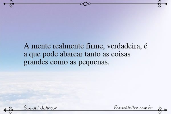 Frase de Samuel Johnson