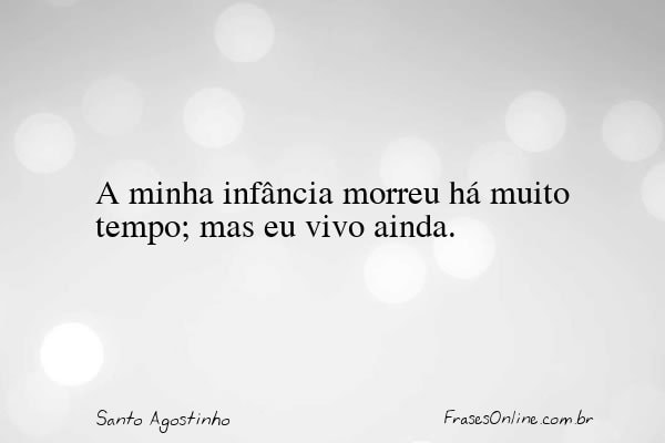 Frase de Santo Agostinho