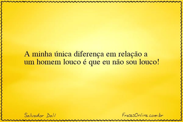 Frase de Salvador Dalí