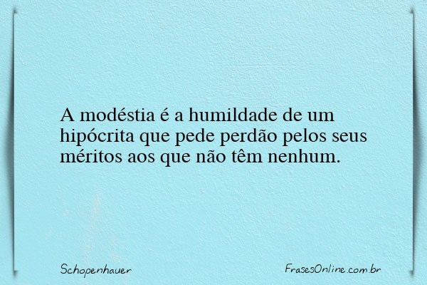 Frase de Schopenhauer