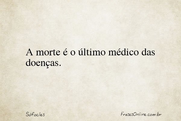 Frase de Sófocles