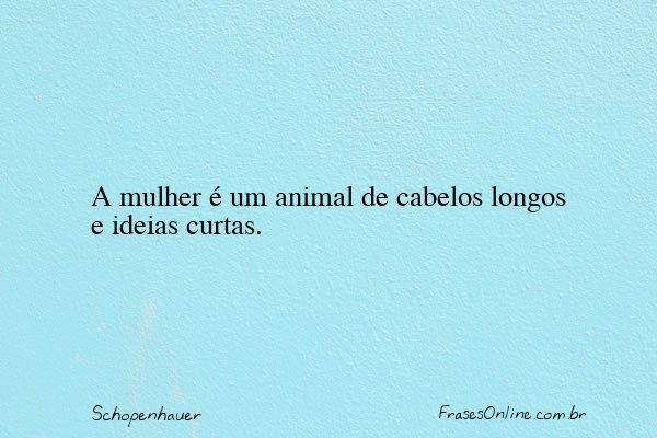 Frase de Schopenhauer
