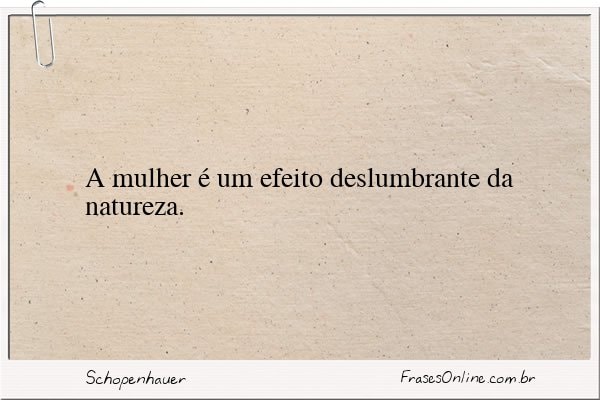 Frase de Schopenhauer