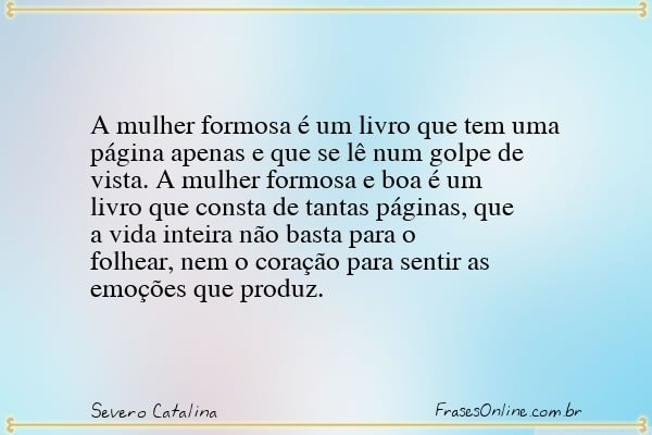 Frase de Severo Catalina