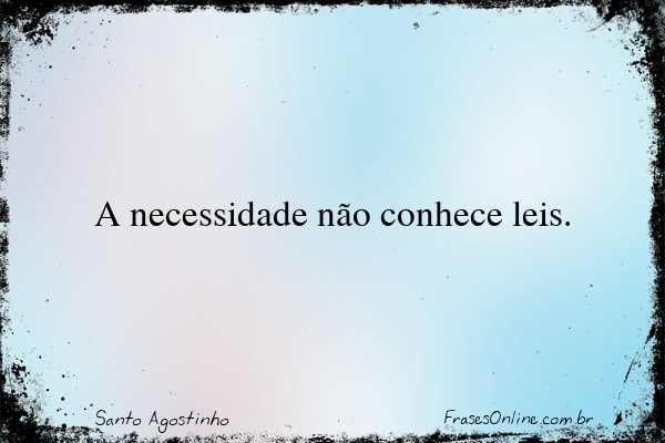 Frase de Santo Agostinho