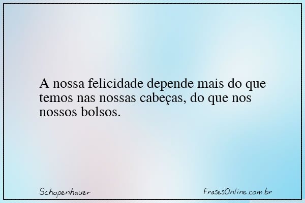 Frase de Schopenhauer
