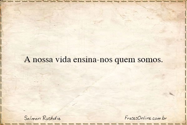 Frase de Salman Rushdie