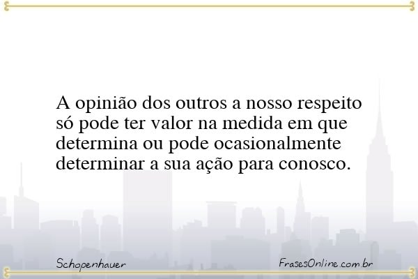 Frase de Schopenhauer