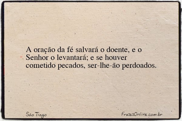 Frase de São Tiago